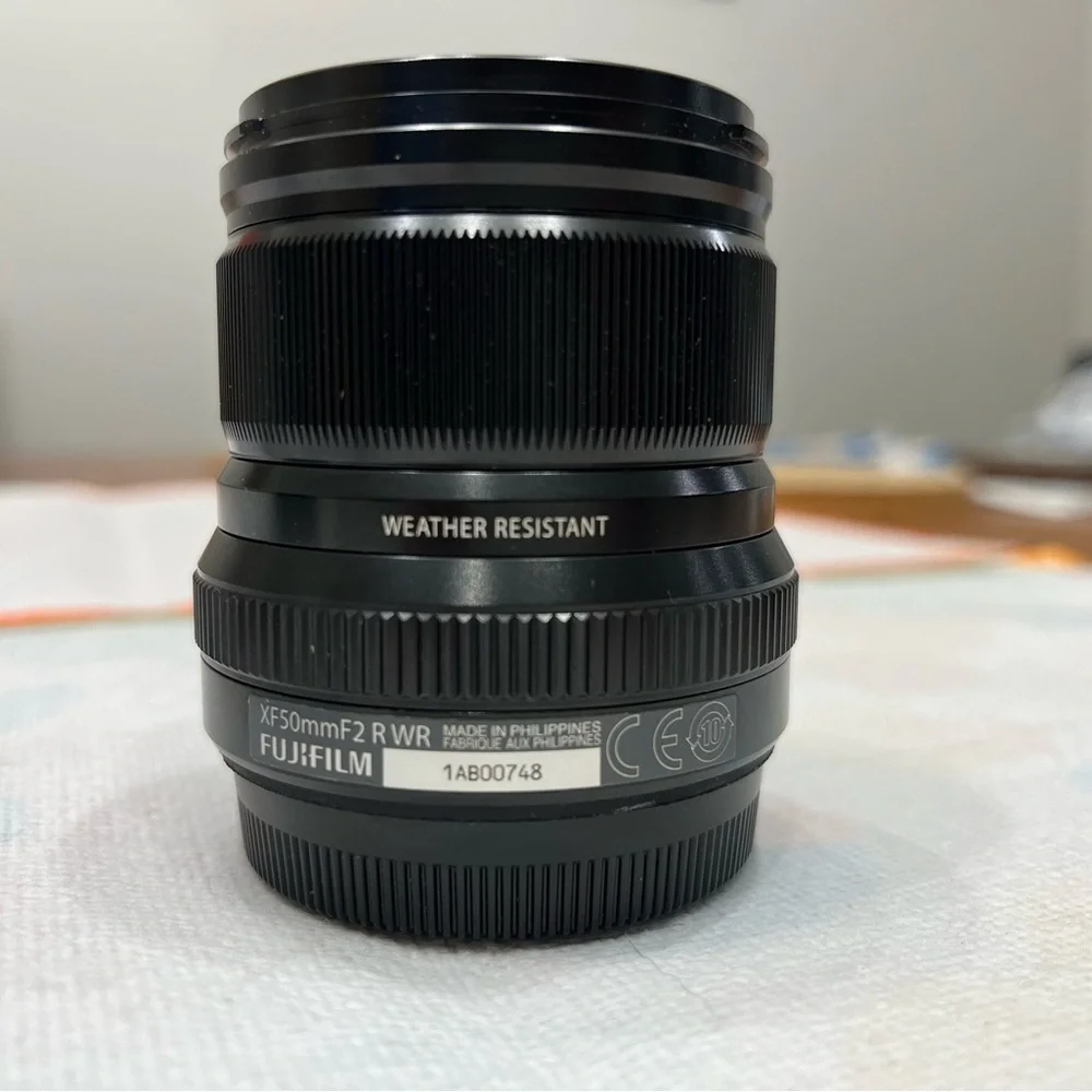 Fujifilm XF50mmF2 R WR Lens - Sleek Black